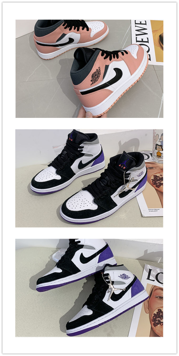 凡逸芙莆田纯原男鞋aj aj1电竞灰蓝 lpl乔1高帮运动板鞋篮球鞋男女鞋