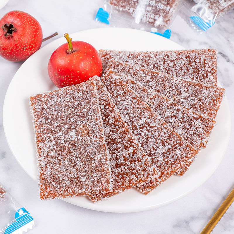 冰糖山楂片雪花山楂片酸甜山楂片宝宝零食山楂零食 立包装1斤【图片