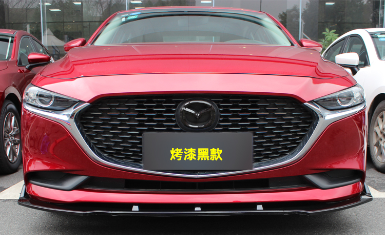 适用于17-21款马自达3昂克赛拉次世代车标昂克赛拉车标黑色碳纤维黑