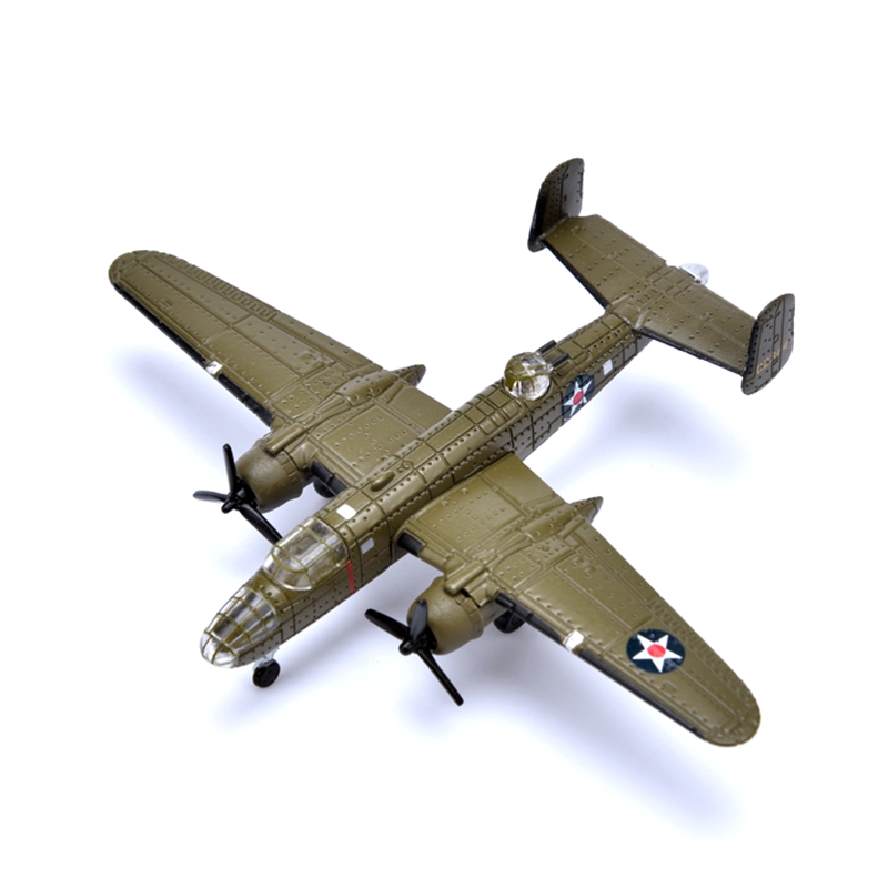 1/200二战美军b-25米切尔轰炸机空袭东京b25合金成品飞机模型 注意