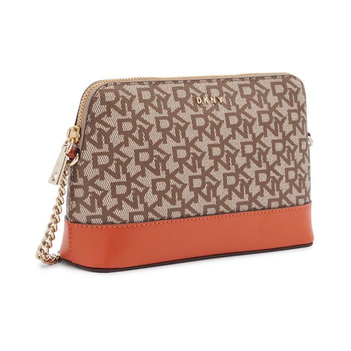 dkny唐可娜儿女士斜挎包bryant拉链单肩纹理皮革logo时尚休闲12977739