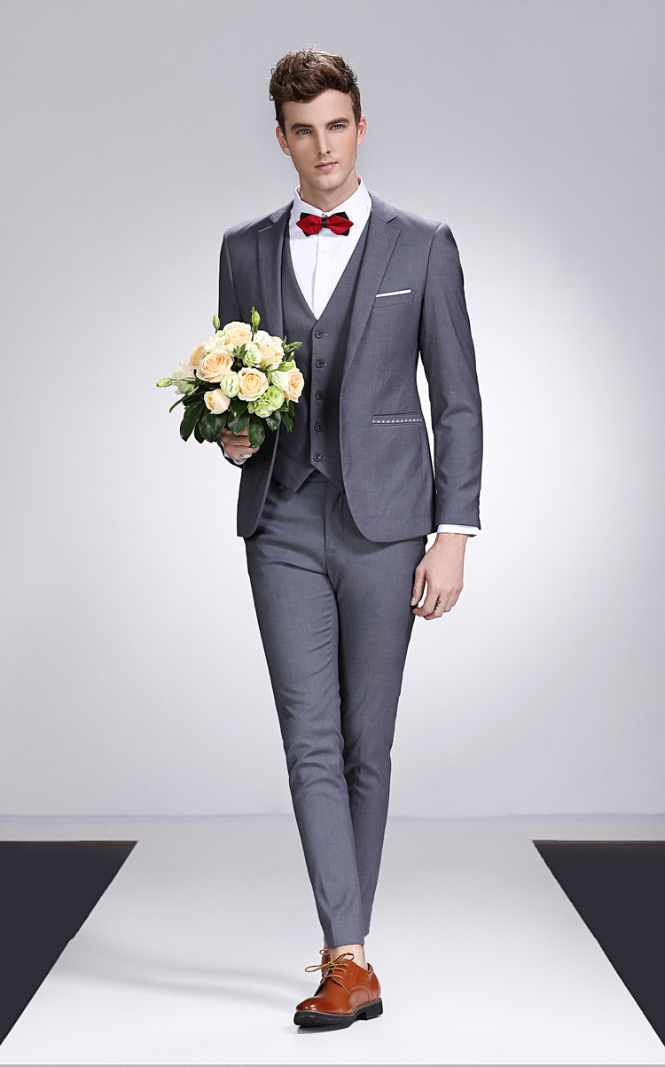 牧游侠伴郎服租赁新郎西服兄弟装团礼服出租借结婚正装大码西装男套装