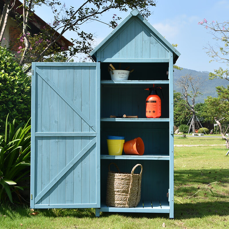 户外工具房户外收纳柜子储物置物工具杂物柜庭院室外花园阳台防水田园