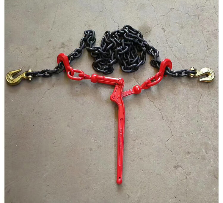 棘轮拉紧器杠杆收紧器链条捆绑双钩货车板车固定钢索紧线器紧锁具 3吨