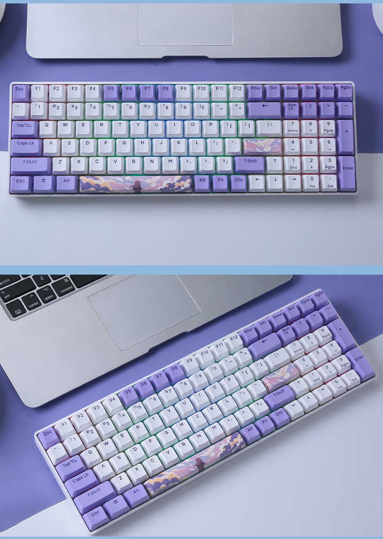 【京品好货】达尔优 a100三模热插拔机械键盘 ttc机械轴 无线键盘