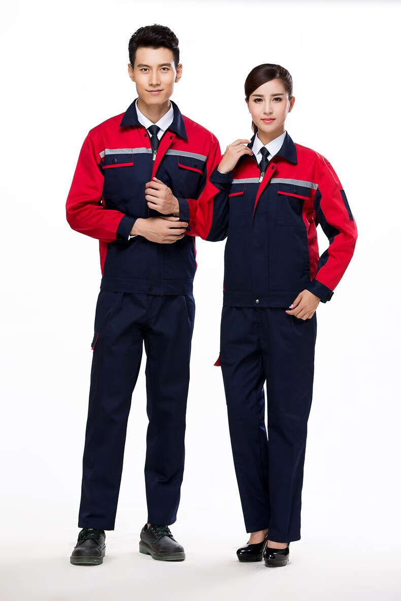 物流仓储物业搬运工工作服套装 汽修电焊工程部快递员长袖秋冬款定制
