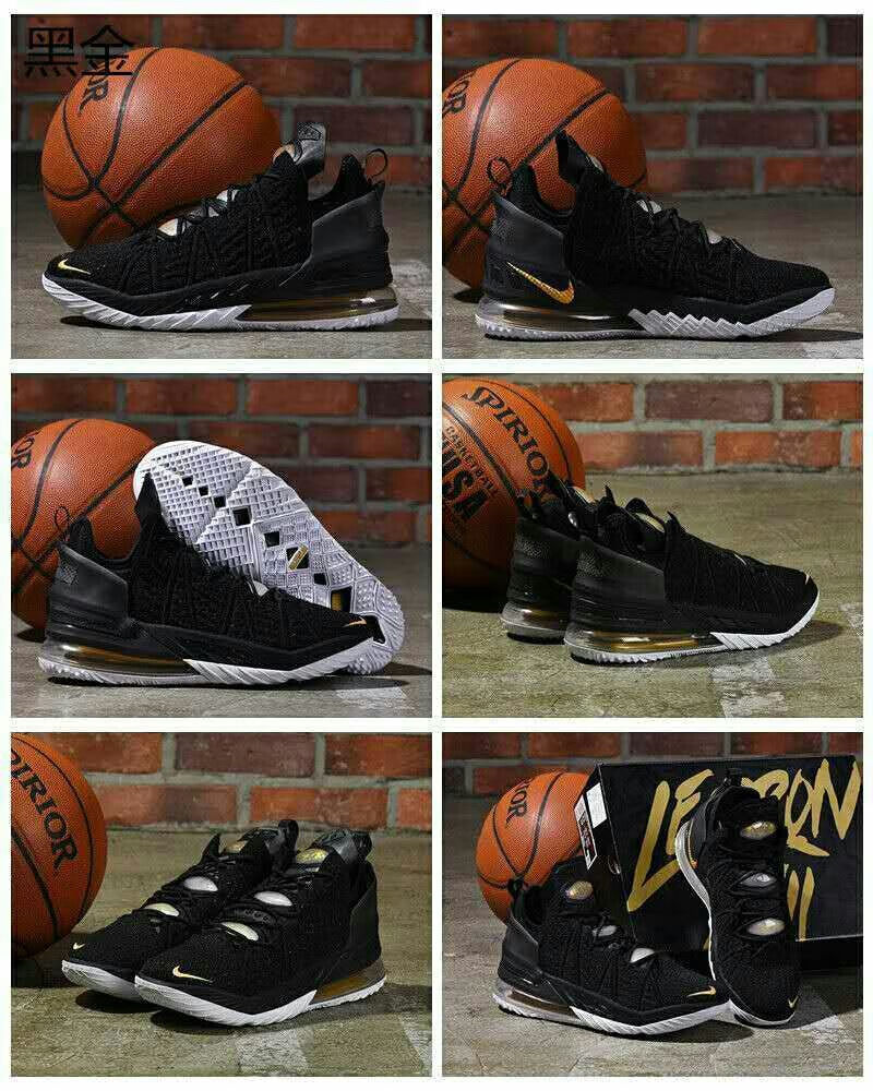 【官方旗舰】詹姆斯18代篮球鞋中国玉黑紫高帮耐磨防滑减震透气运动