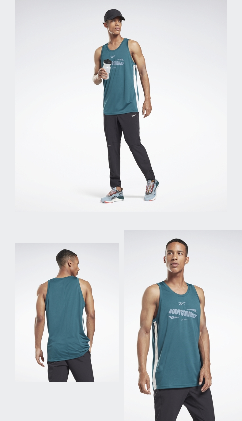 reebok锐步官方2021秋冬新款男子lm莱美ha6377运动训练无袖背心ha6377