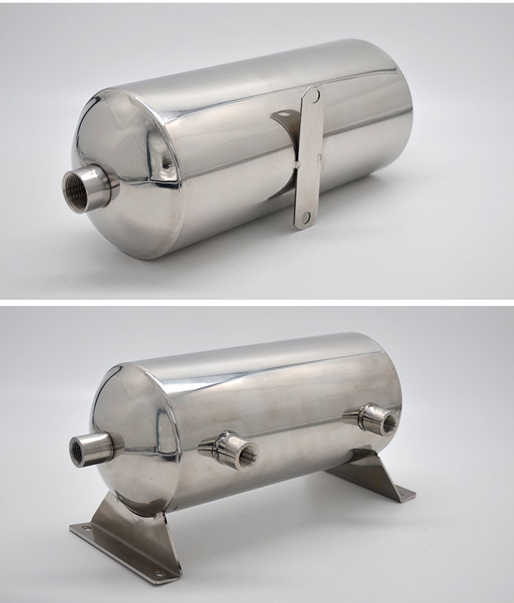 03l8l超大容量不锈钢缓冲瓶气压储气罐带支架压力罐蓄压槽钢瓶03l双g