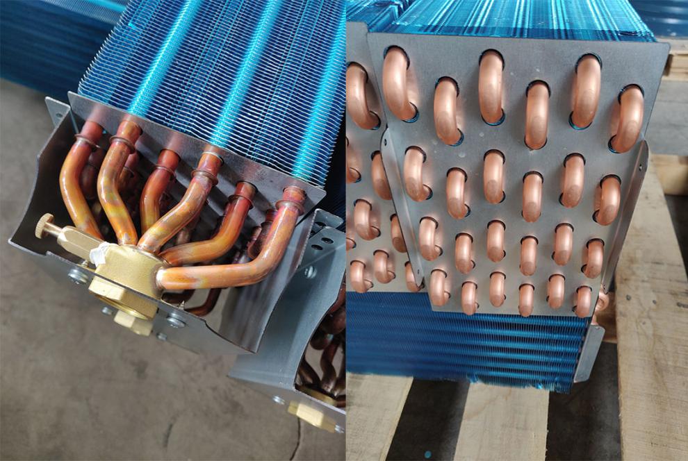 风机盘管表冷器水空调表冷器中央空调散热器煤改电盘管冷凝蒸发器 表