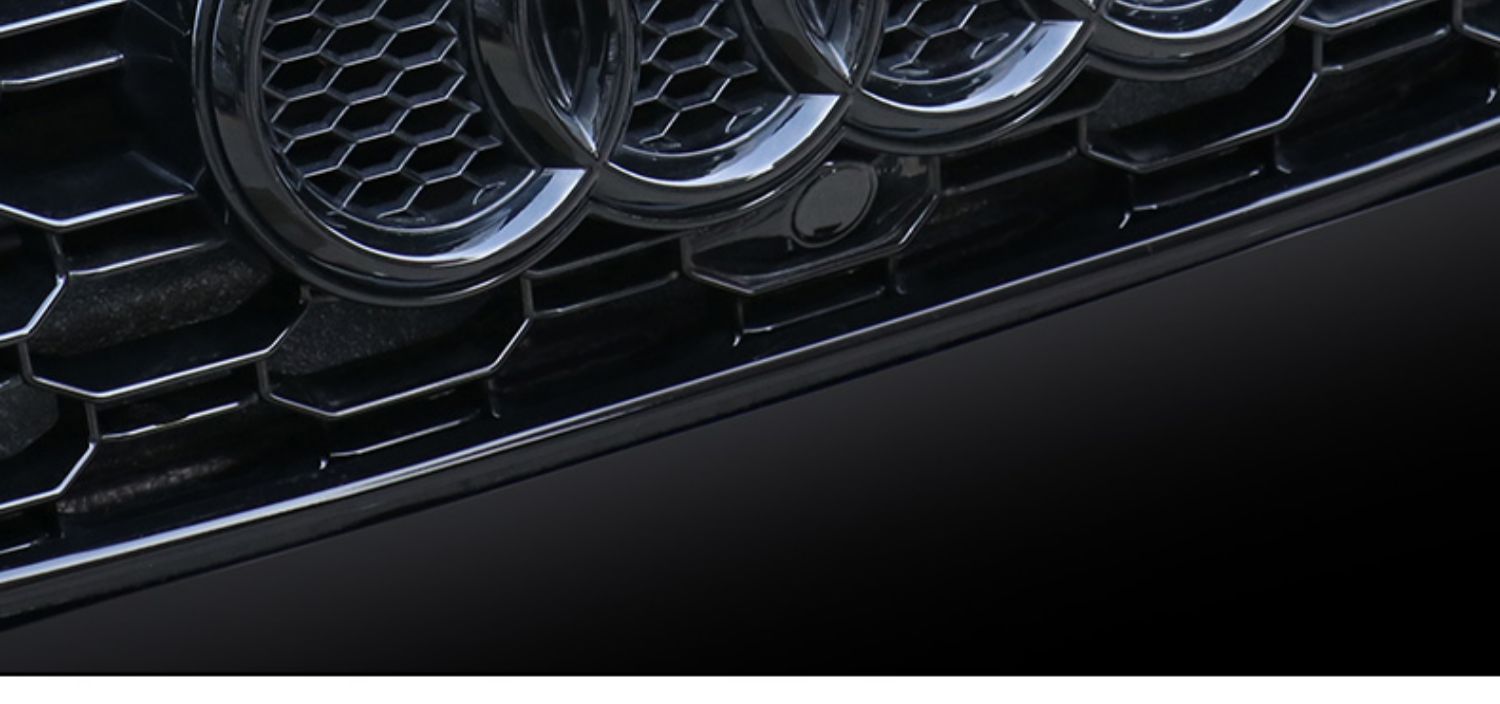 奥迪黑标黑色车标a3 a4l a6a5 a6l q2q3 q5l中网标尾标贴改装装饰 q3