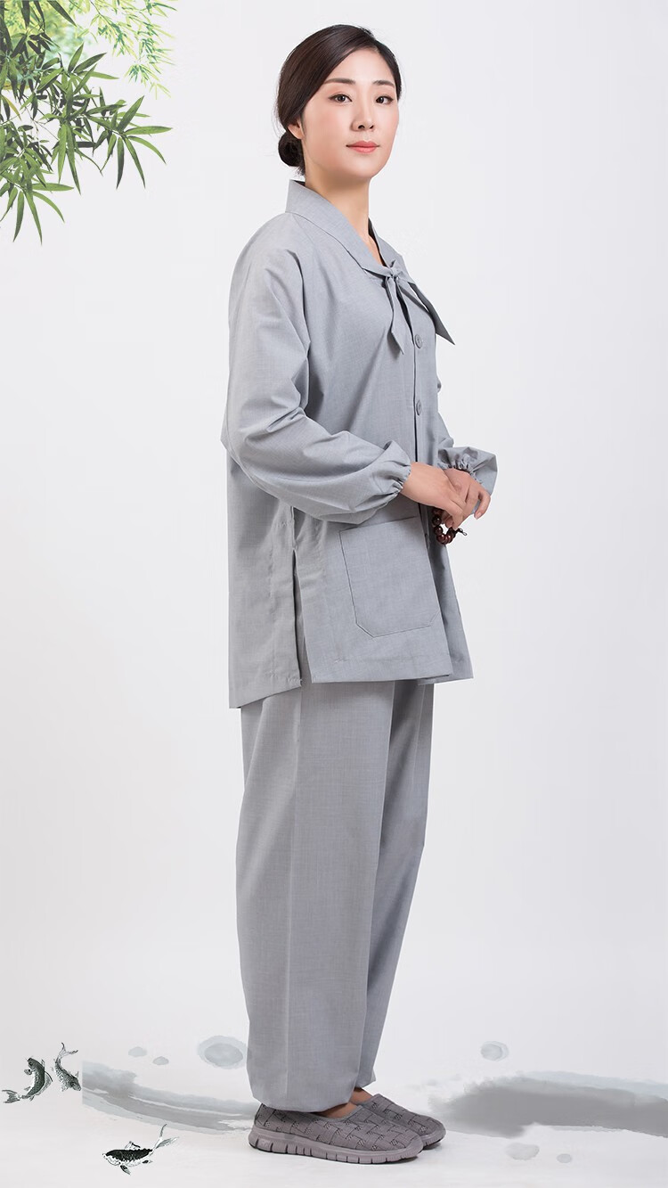 居士服女佛教衣服外套海青僧服女居士禅修服居士服拜佛打坐服男套装