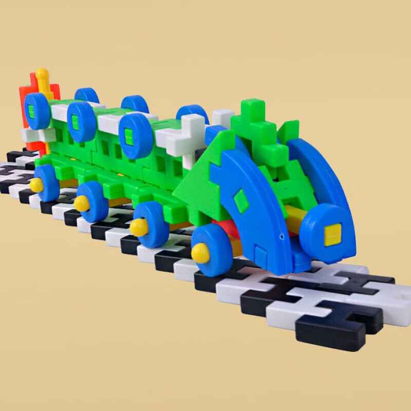 定制传统经典大块塑料男女童拼插拼装积木玩具80后怀旧老式20179a