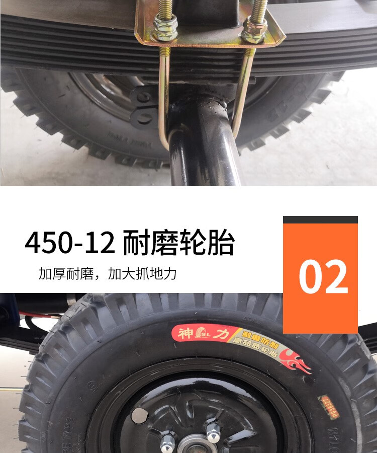 車半封閉三輪車150-200cc宗申動力燃油風冷水冷貨運農用三輪摩托車 國