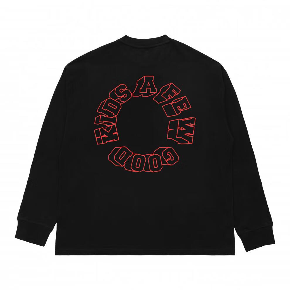 fff线上商店官方支线afgk 秋季印花长袖t恤男体恤打底衫内搭宽松舒适