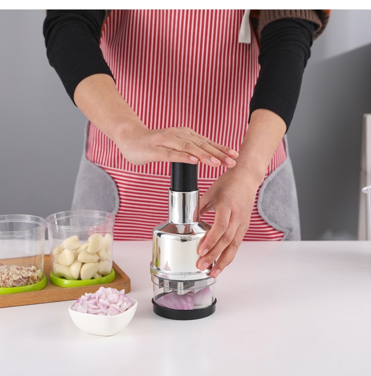 拍拍刀不锈钢捣蒜机拍蒜器按压厨房用的中式手压式拍怕刀神器 拍拍刀