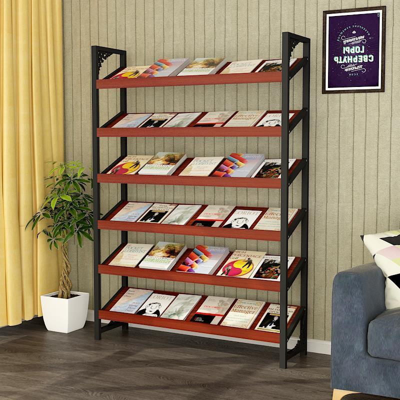 京聪jingcong木质报刊杂志架落地图书馆展示架宣传册广告架彩页阅览书