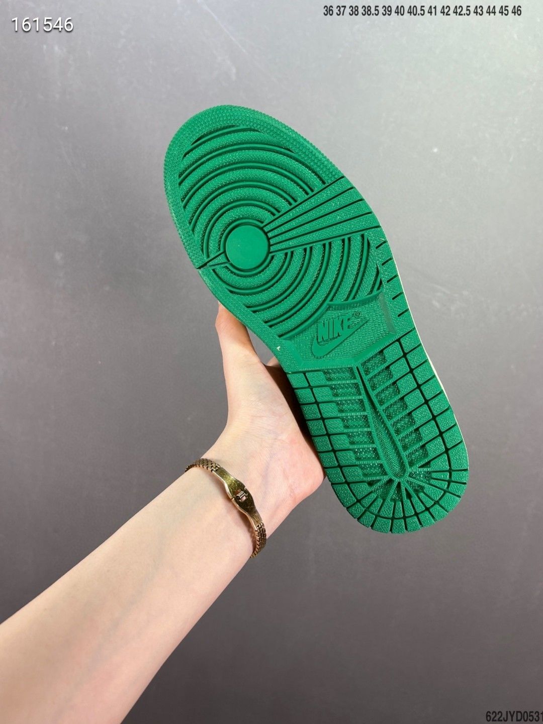 nike耐克纯原头层高品质 low 黑白绿倒勾 乔一低帮倒钩篮球鞋鞋带