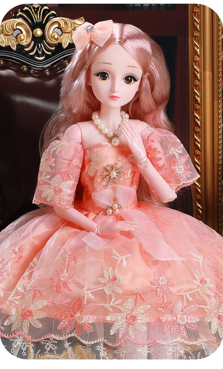 60厘米娃娃超大号会说话芭比娃娃女孩公主儿童玩具大套装生日礼物升级