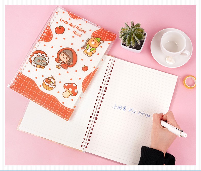 小郎人小麻薯手账本活页笔记本线圈本大学生少女心本