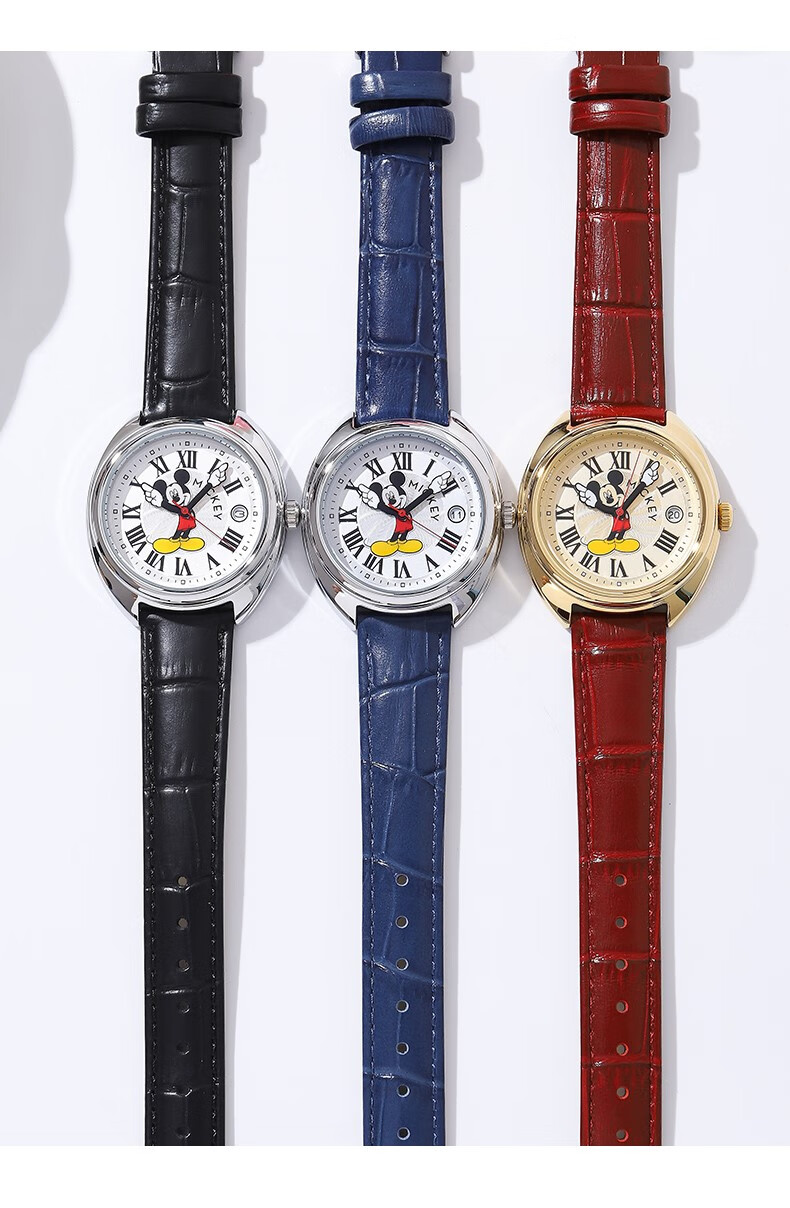 迪士尼(disney)米奇老鼠周年限定联名手表女款学生机械百迪女士生日
