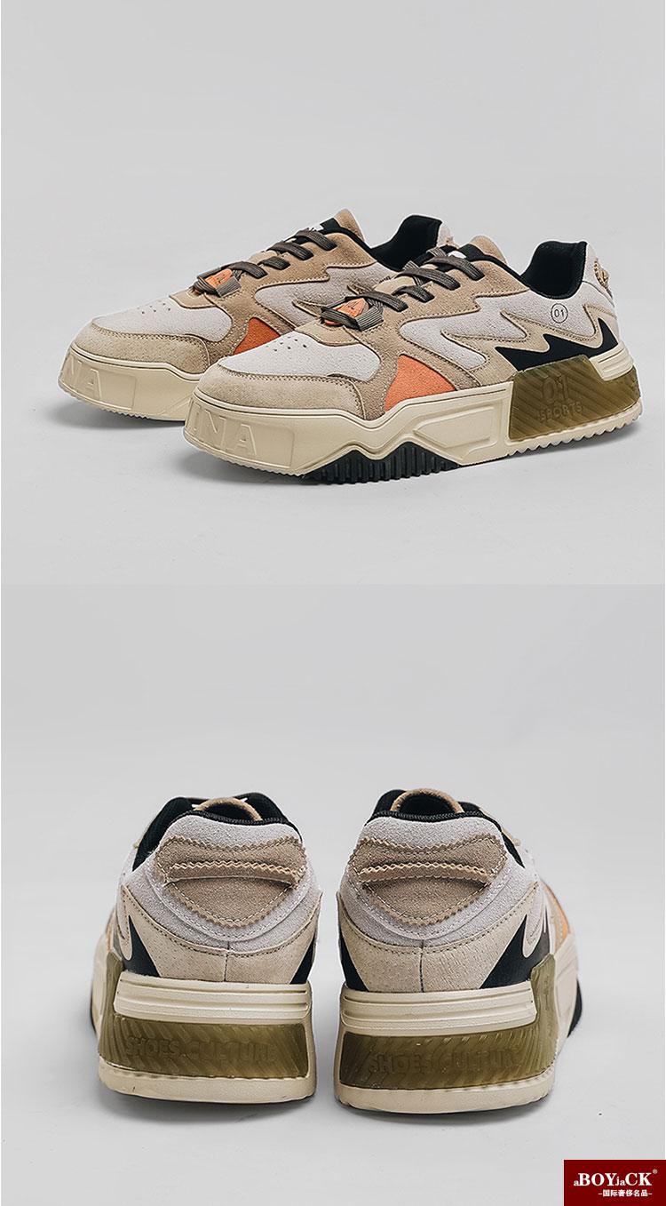 a boy ja ck国际品牌轻奢春秋季小白鞋男鞋子小众原创2022年新款厚底