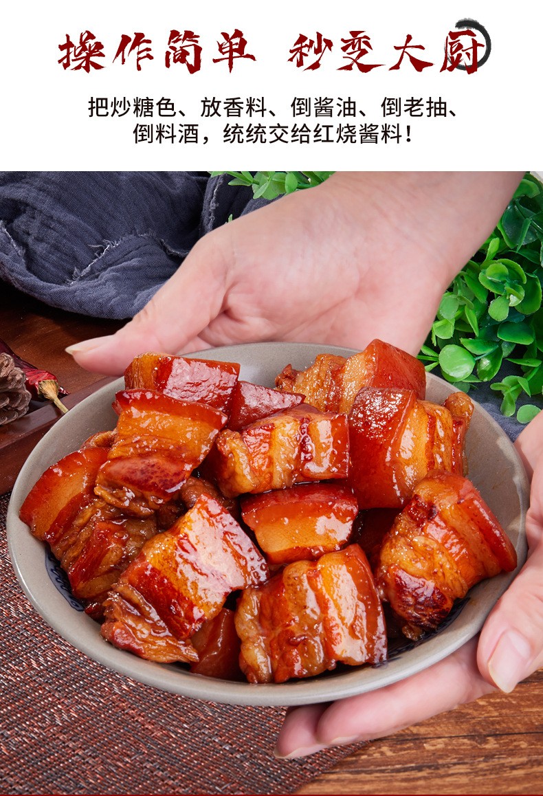 森庄农品红烧料包家用红烧肉调料包酱料汁调味红烧料120g袋3袋