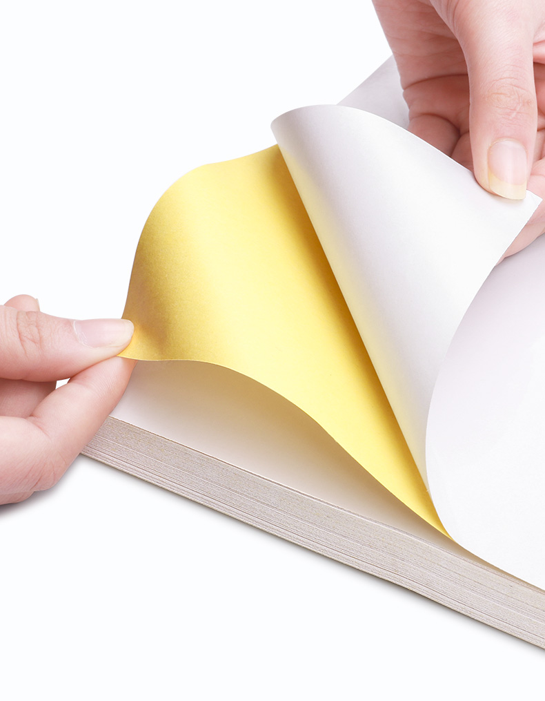 安格里不干胶贴纸a4自粘白色空白带背胶纸光滑面哑面80g激光喷墨打印