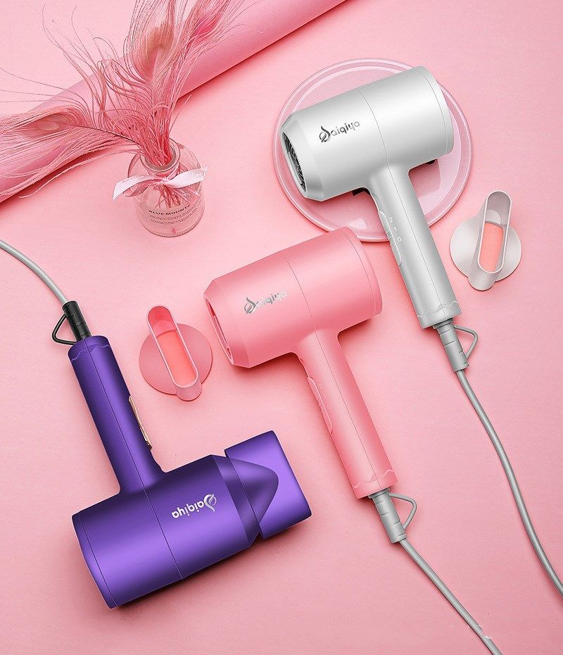 网红吹风机家用迷你型理发店大风大小功率电吹风筒负离子学生宿舍康佳