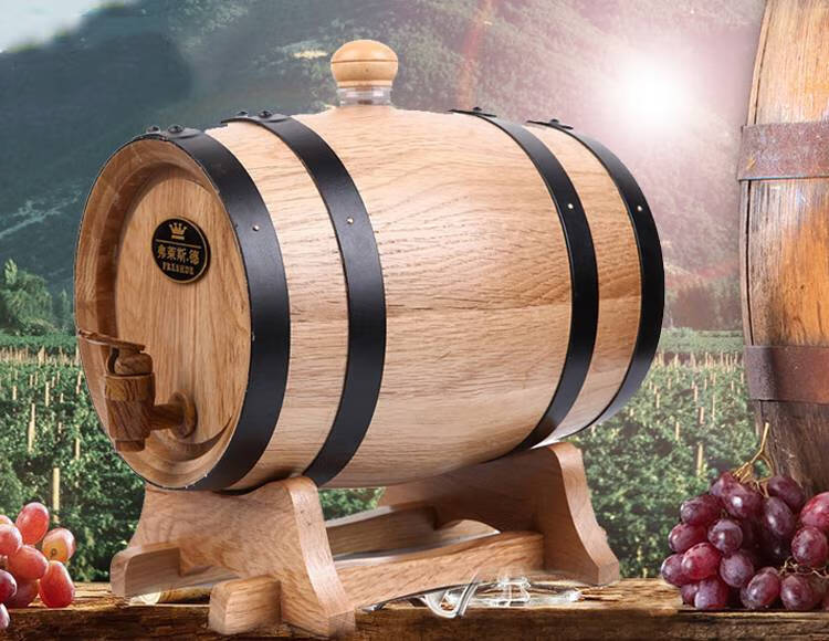 5l3升5l10l15升烘烤家用无胆橡木桶空桶自酿红葡萄酒桶 没有胆1点5升
