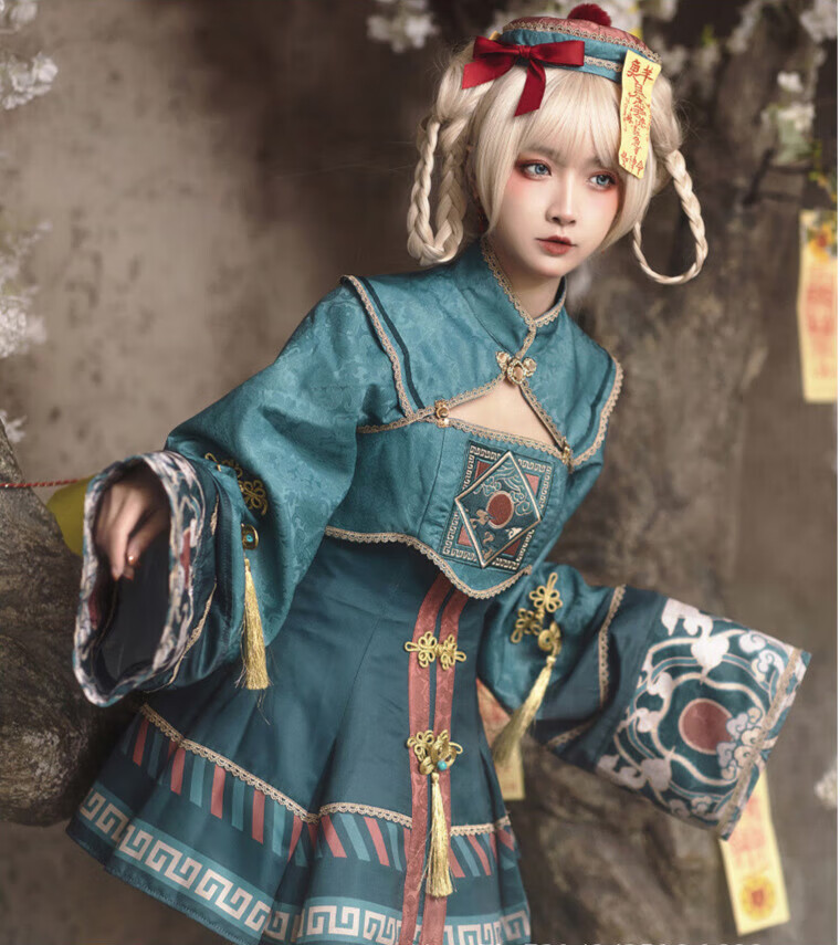 樱姬lolita原创设计洛丽塔jsk日常轻lo裙可爱连衣裙 大全套jsk短款 xs