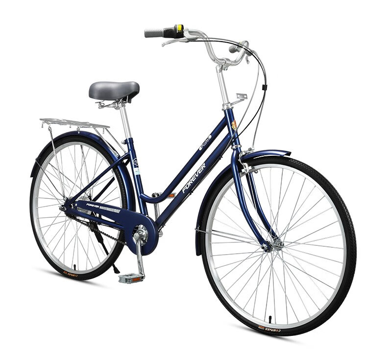 上海永久(forever)通勤自行车女士轻便上班代步男士变速单车内三速内