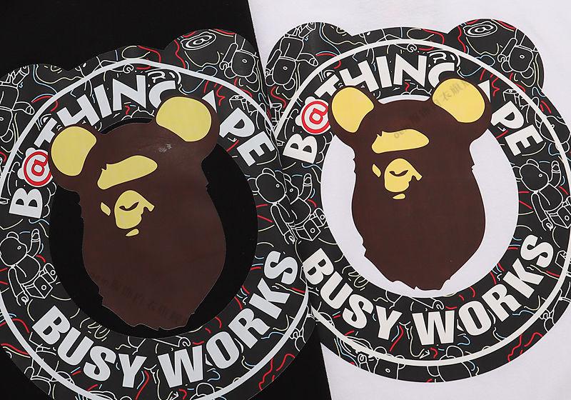 暴力熊短袖 联名款 潮牌安逸猿日本潮牌暴力熊联名款猿人头短袖男女