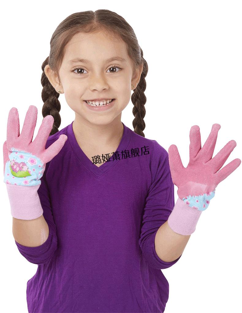 现货速发小朋友橡胶手套小孩儿童园艺小号橡胶手套户外劳保防水胶皮