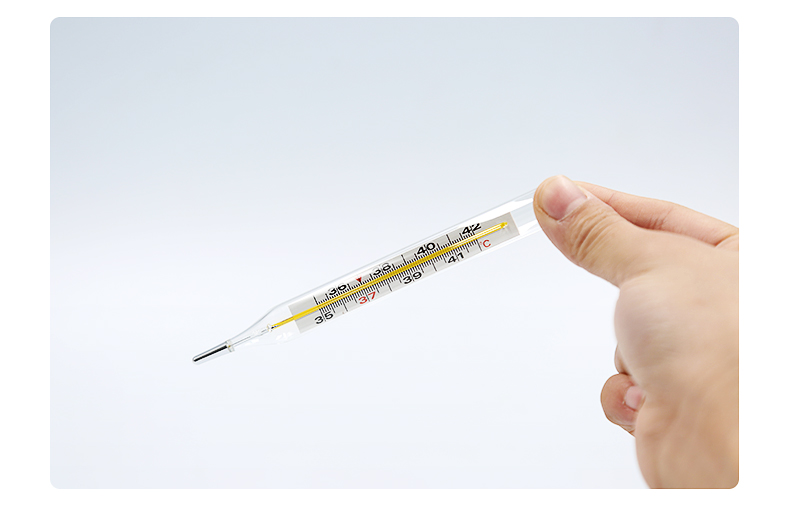 体温计水银温度计家用测人体温婴儿体温表医专用精准儿童探热针口