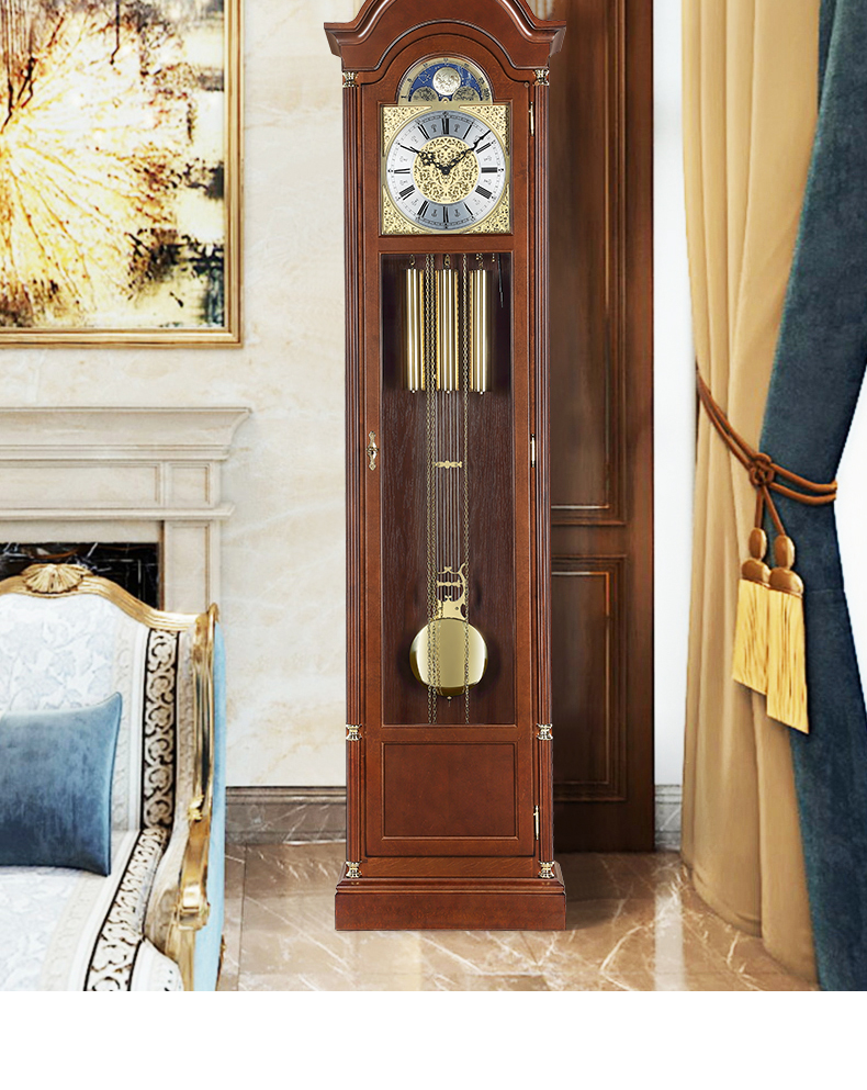 赫姆勒hermle德国原装进口落地钟中式机械钟客厅别墅复古大座钟创意