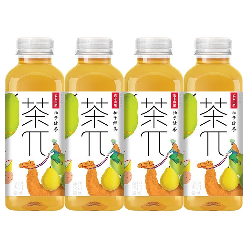 农夫山泉茶派茶兀果味饮料500ml4瓶随机混合4瓶