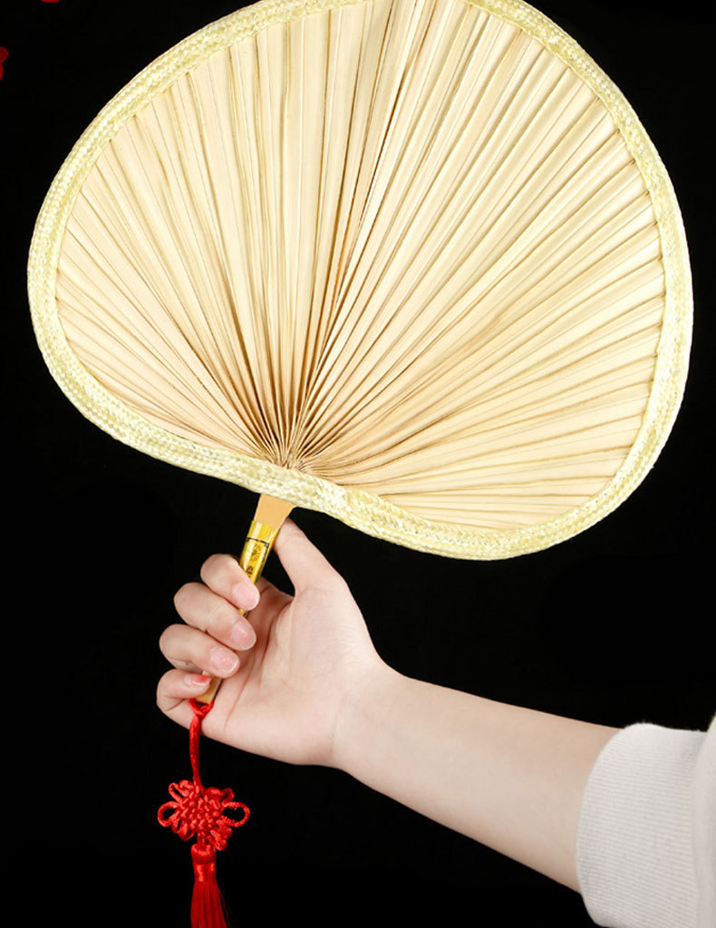 蕉迟 蒲扇济公扇手工草编蒲草棕榈叶扇子桃心芭蕉扇老式宝宝扇竹扇
