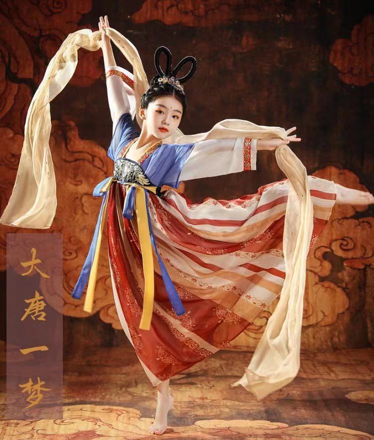 橦华儿童古装汉服女童超仙小女孩古风女装儿童中国风唐装女孩学生中大