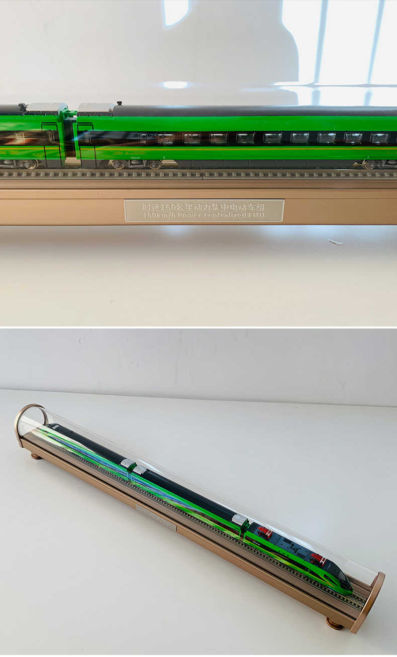 沙盘 场景模型 送外宾 伴手礼 1:160 复兴号 绿巨人 模型 长50cm