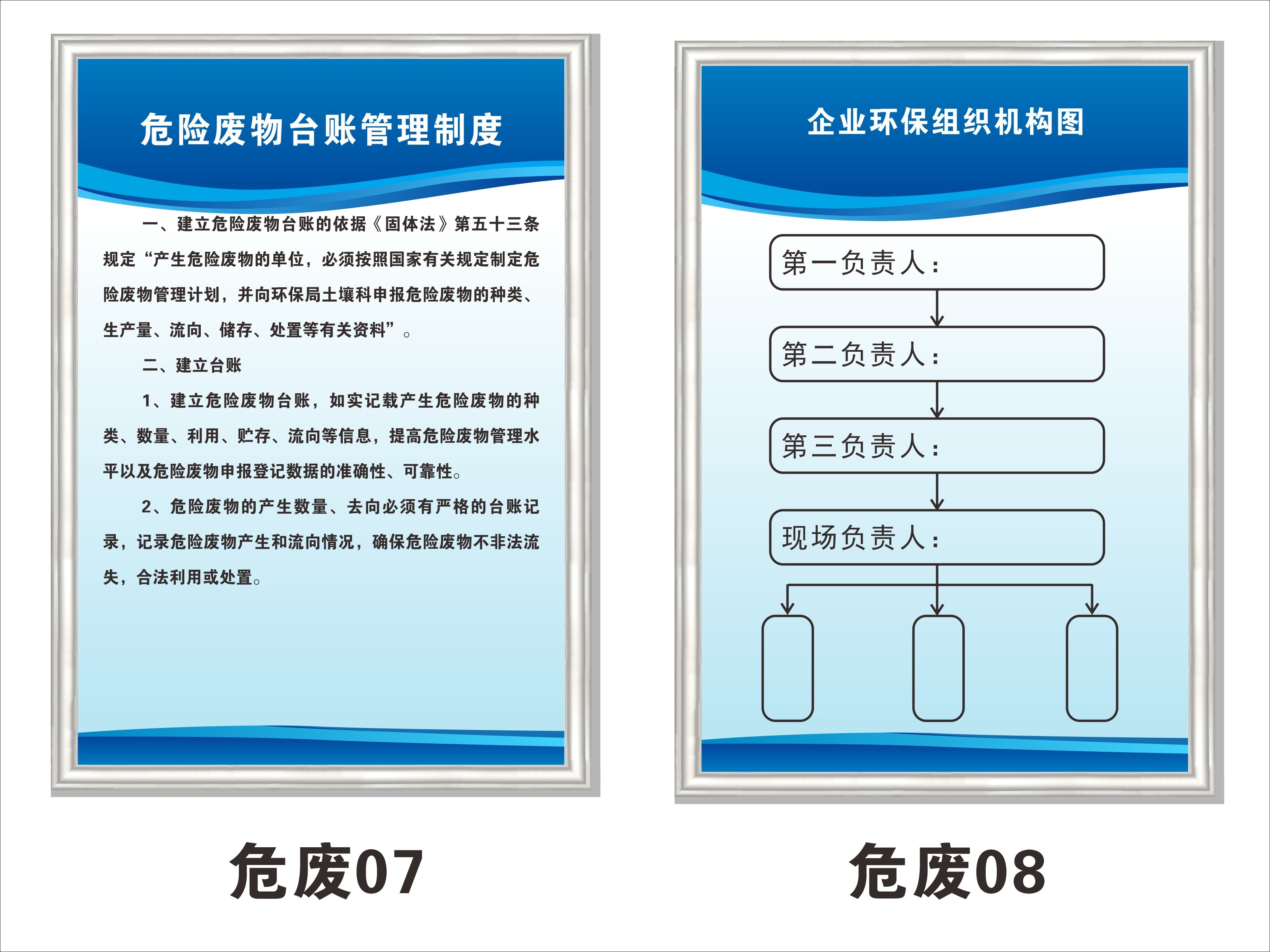 凌贵危险废物管理制度危废物流程图贮存设施标签信息公开栏标识牌贴纸