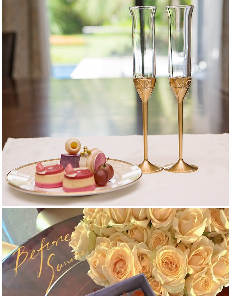 wedgwood王薇薇杯子verawang爱之结香槟杯高脚杯酒杯对杯结婚礼物预售