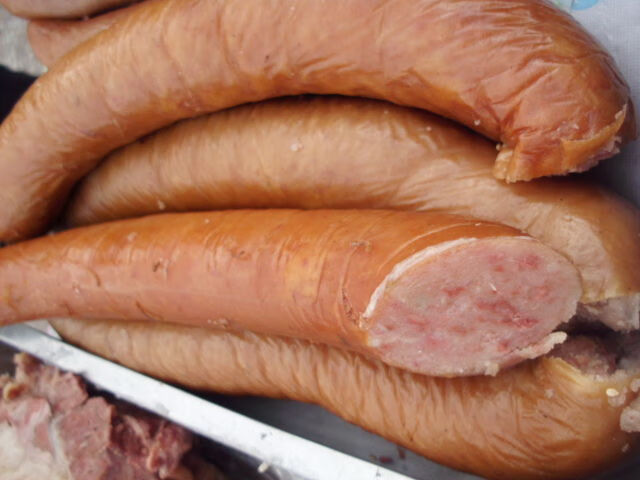 河北特产老味道手掰肠猪肉粉肠香肠烤肠肉灌肠熏肠保定烧饼真空4斤手