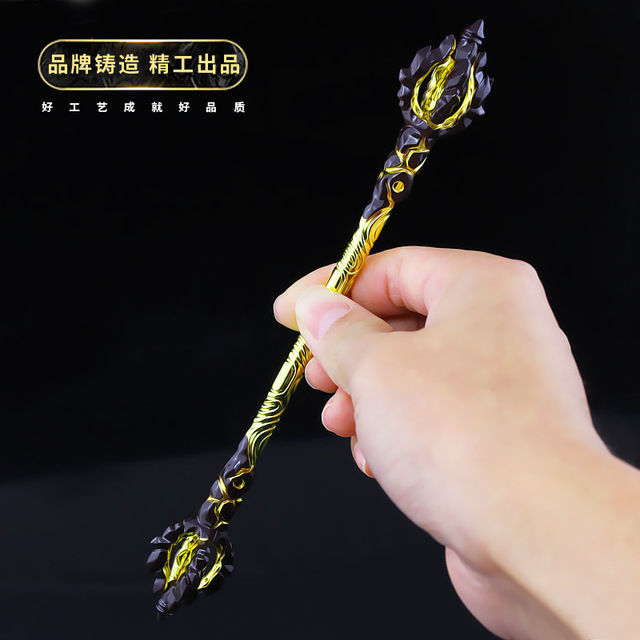 游戏周边悟空手办金箍棒合金玩具金属摆件学生 猪八戒-九齿钉耙12cm