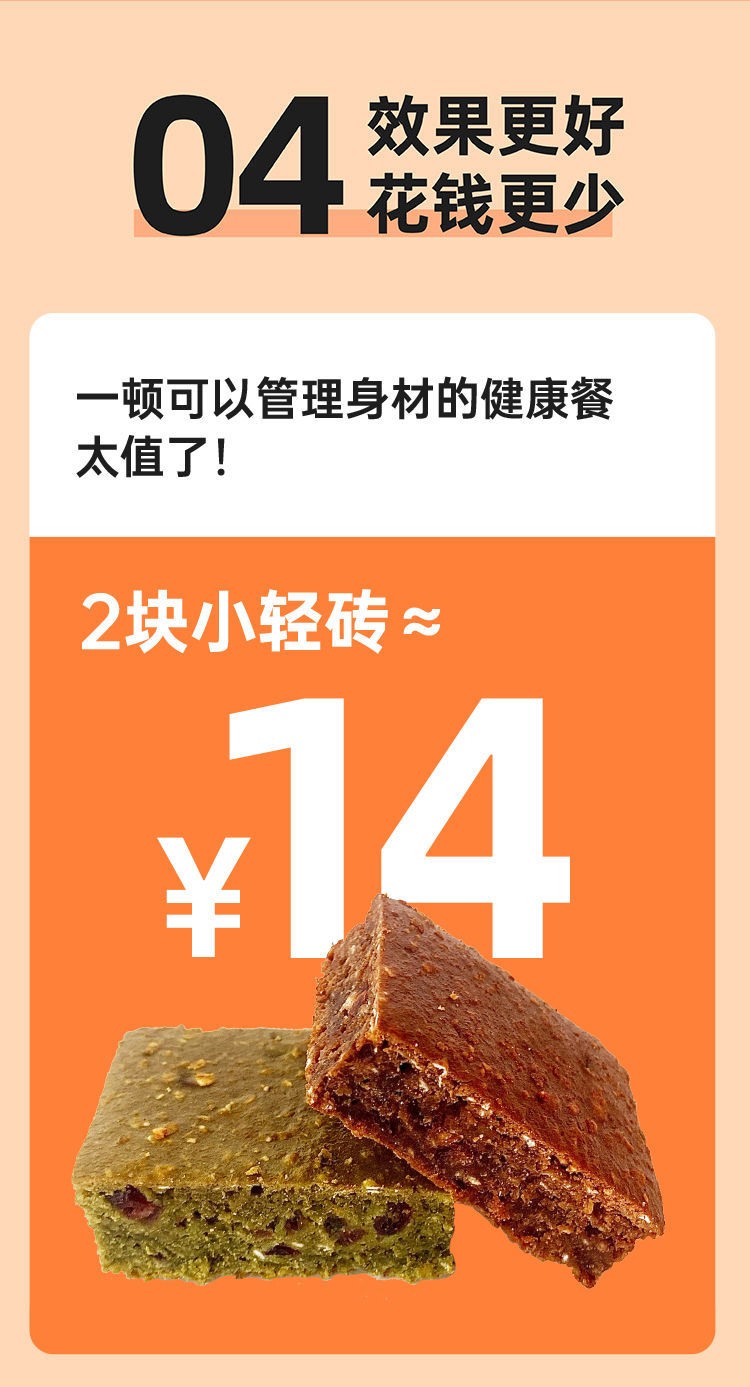 未来可7小轻砖代餐饱腹解馋生酮零食食品糖精蛋糕低7天轻食品7天挑战