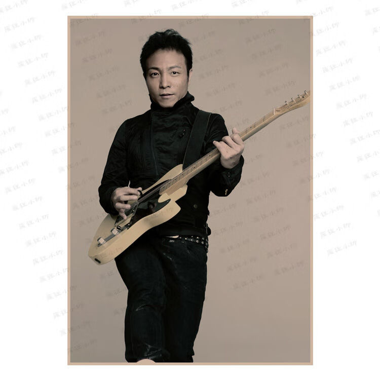 许巍 摇滚音乐复古牛皮纸海报 酒吧咖啡馆照片相框墙贴纸 许巍 15