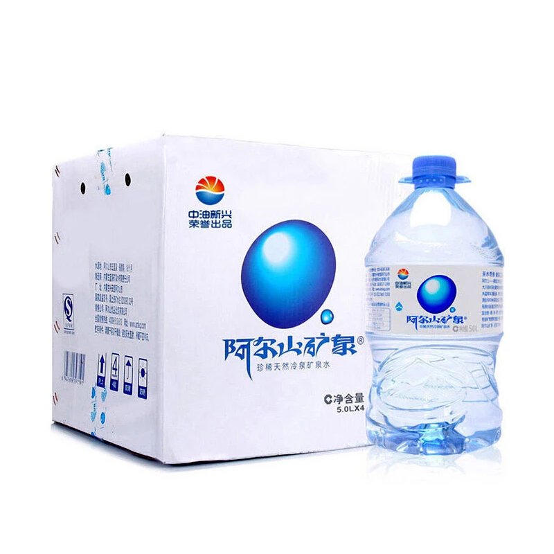 阿爾山礦泉水 珍稀冷泉水飲用水5l*4桶/箱大桶水【圖片 價格 品牌