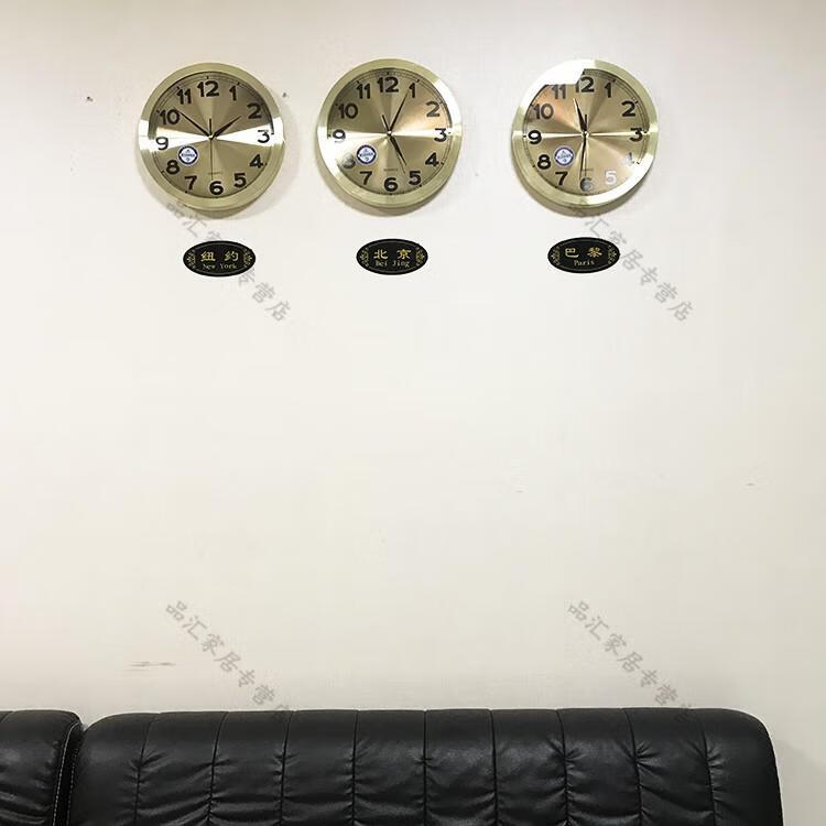 康洛雅(kangluoya) 酒店挂钟大堂宾馆时钟ktv包房前台金色钟表简约