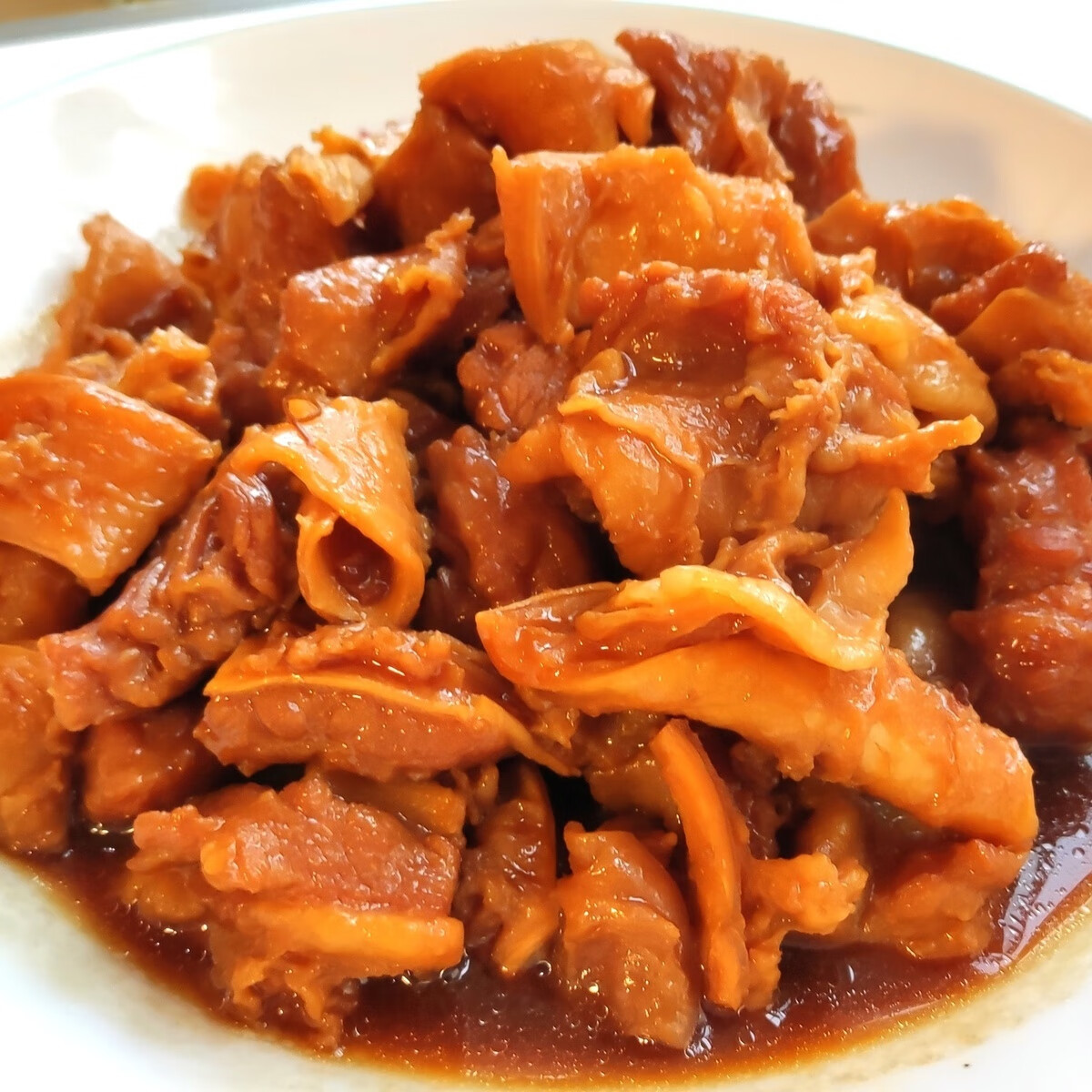 牛肉套皮真空包装新鲜冷冻加热即食方便成品菜现做牛筋肉熟食牛肉套皮