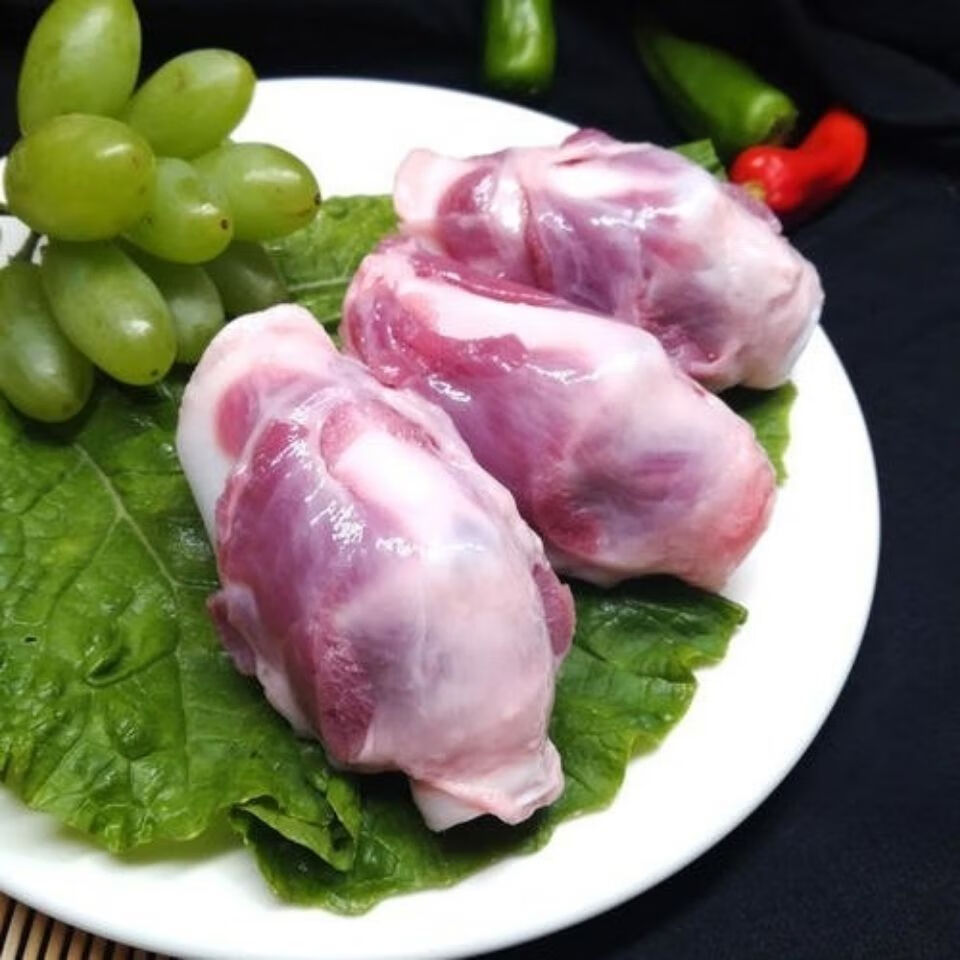 新鲜猪喉骨喉头脆骨卤菜饭店冒菜食材补钙佳品 猪喉头二斤【图片 价格